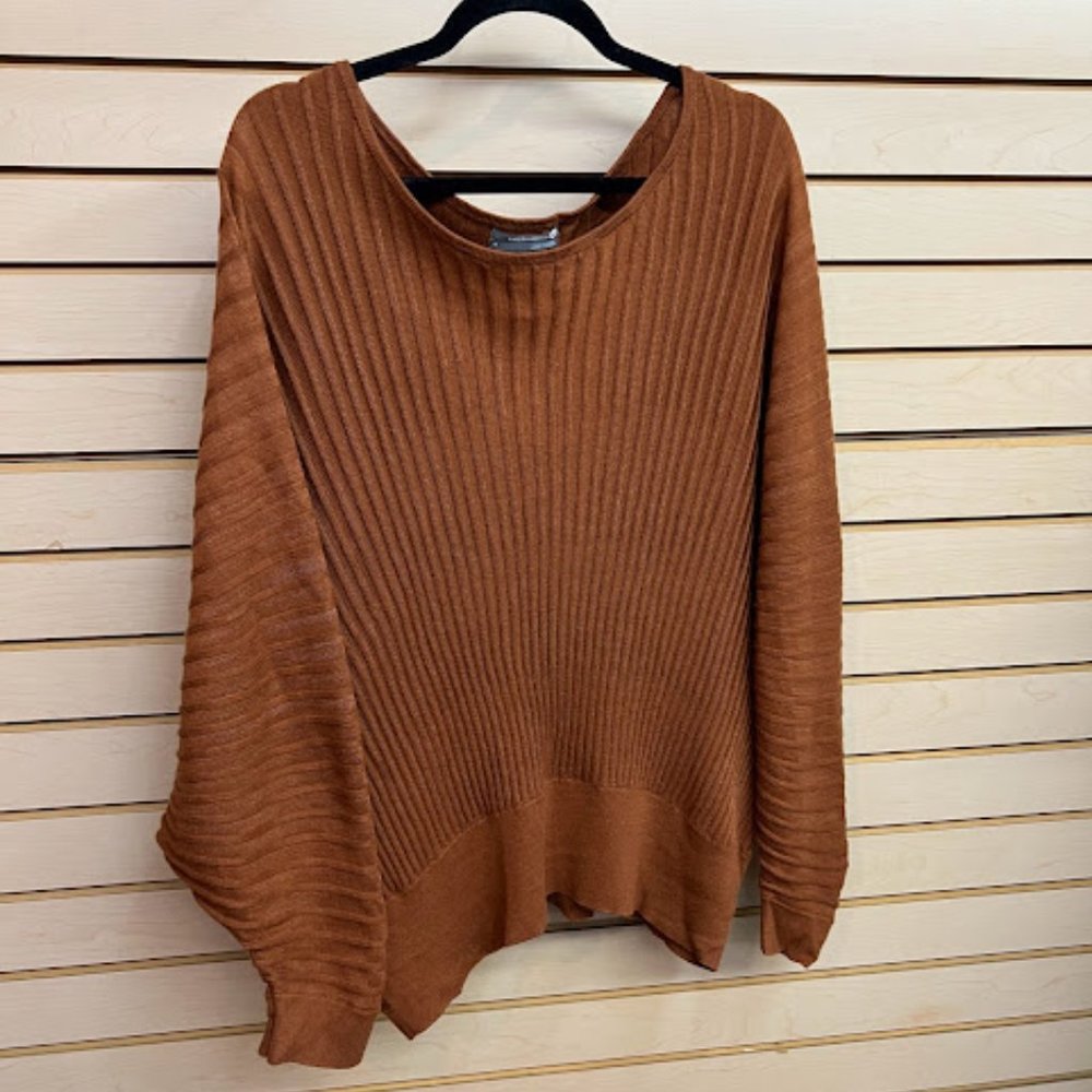 Camel Anthropologie Off the Shoulder Sweater